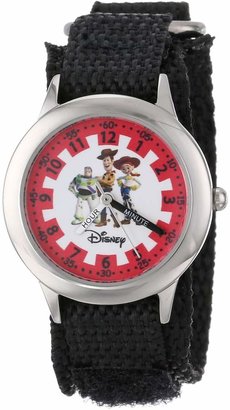 Disney Kids' W000428 Toy Story Stainless Steel Time Teacher Velcro Strap Watch