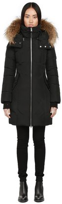 Mackage Eileen-F4 Black Long Down Coat With Fur Hood