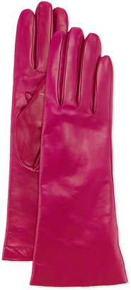 Portolano Cashmere-Lined Leather Gloves, Clover
