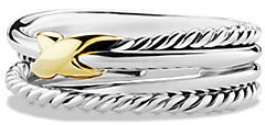 David Yurman X Crossover Ring with Gold