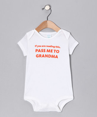 White 'Pass Me to Grandma' Bodysuit - Infant