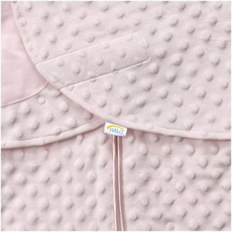 Halo Plush Dot Velboa SleepSack Wearable Blanket - Pink - Newborn