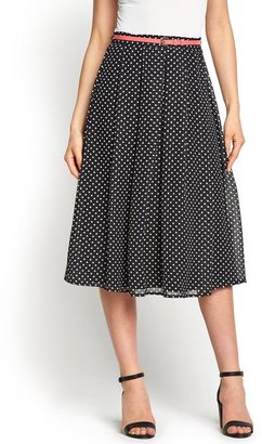 South Printed Full Midi Skirt
