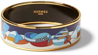 Hermes Luxe Vintage Finds Boat Wide Enamel Bracelet
