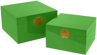Three Hands Box, Set of 2 - Green