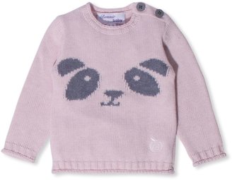 Bonnie Baby Girls knitted intarsia sweater