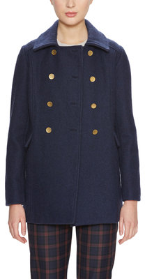 Wool Double Breasted Peacoat