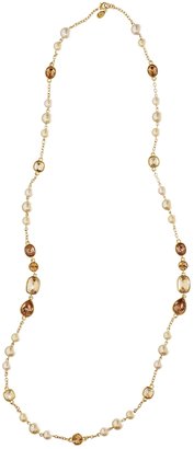 Brooks Brothers Goldwash Crystal Illusion Necklace