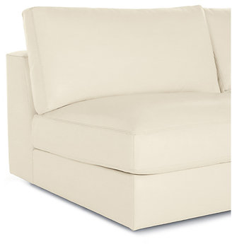 Design Within Reach Reid Armless Sofa in Leather