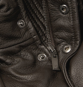Canali Quilted Leather Down-Filled Jacket