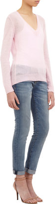 Barneys New York Loose-Knit V-Neck Pullover Sweater