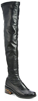 Stella McCartney Faux Stretch Leather Over-The-Knee Boots