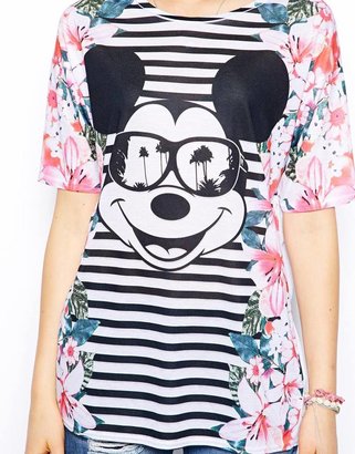ASOS Tunic with Mickey Mouse Floral Print