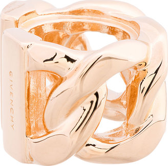 Givenchy Rose Gold Curb Chain Ring