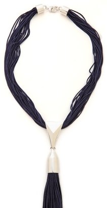 Eddie Borgo Long Silk Tassel Necklace
