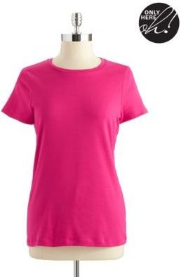 Lord & Taylor Scoop Neck Tee