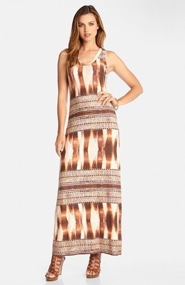 Karen Kane 'Desert Stripe' Print Maxi Dress