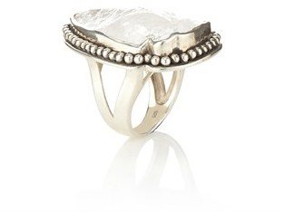 Pamela Love Silver Quartz Arrowhead Ring