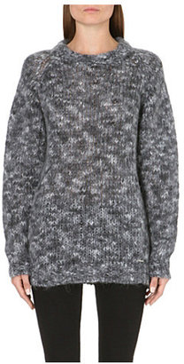 Diesel Flecked knitted jumper Black