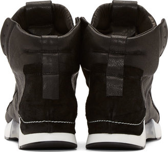 Cinzia Araia CA by Black Leather High-Top Sneakers