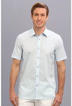 Report Collection Short Sleeve Micro Print Shirt