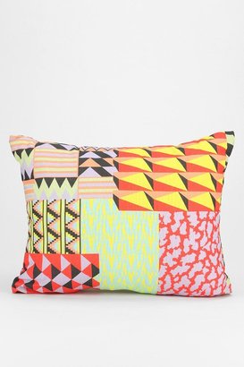 Urban Outfitters Geo-Patchwork Pillow
