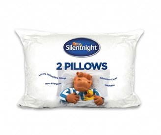 Silentnight Essentials Collection Pillow, White, Pack of 2