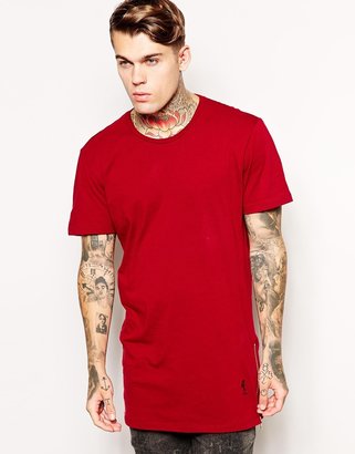 Religion Longline T-Shirt with Zips