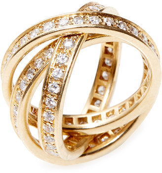 Cartier Gold & Diamond Trinity Ring