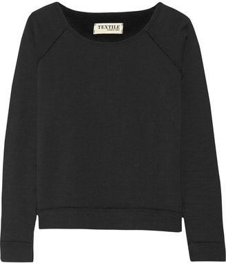 TEXTILE Elizabeth and James Patched Perfect cotton French terry sweatshirt
