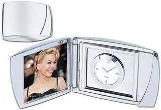 JCPenney Natico Silver Polished Analog Clock and Picture Frame