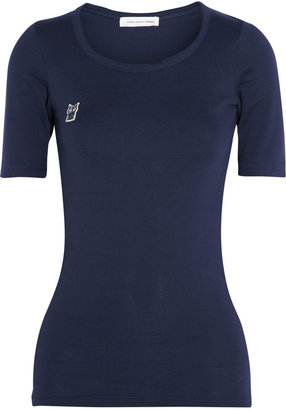 Etoile Isabel Marant Spencer appliquéd cotton-jersey T-shirt