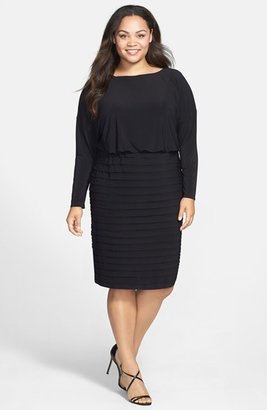 Adrianna Papell Banded Skirt Dress (Plus)