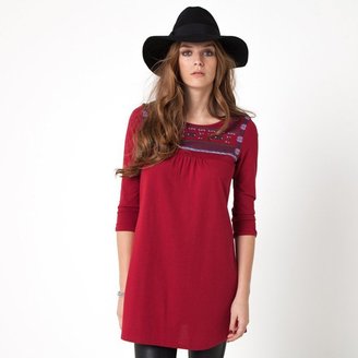 LES PETITS PRIX Printed Tunic T-shirt With Elbow-Length Sleeves