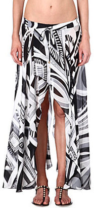 Emilio Pucci Printed silk skirt