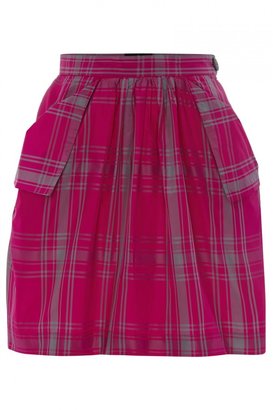 Vivienne Westwood Gathered Tartan Skirt