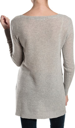 SUBTLE LUXURY High Low V-Neck Cardigan Sweater