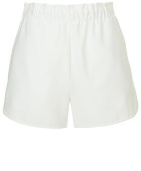 Topshop Womens Paperbag Waist Shorts - Ivory