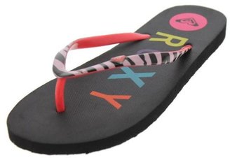 Roxy NEW Pink Animal Print Slip On Flat Flip-Flops Shoes 9 BHFO