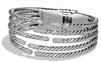 David Yurman Willow Five-Row Bracelet with Diamonds