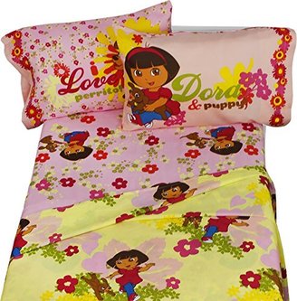 Dora the Explorer Explorer Puppy Dog 4pc Full Bed Sheet Set