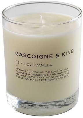 Gascoigne & King Love Vanilla Soy Jar Candle, White, 330ml