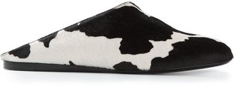 Calvin Klein Collection cow print slipper