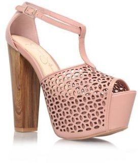 Jessica Simpson Nude 'dany5' high heel platform shoes