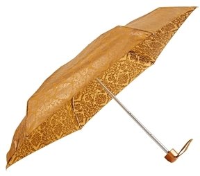 Fulton Micro Damask Print Gold Umbrella