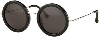 The Row Round Circle Sunglasses, Black