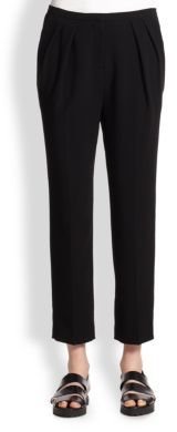 Alexander Wang Cropped Pleat-Front Pants