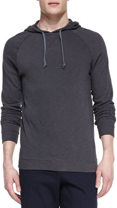 Vince Jersey-Flame Pullover Hoodie, Gray