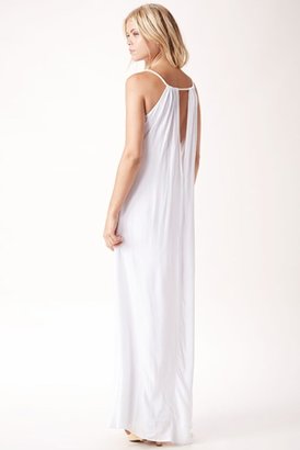Blue Life Rope Dress in White