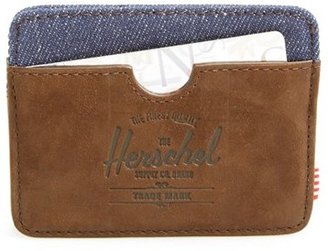 Herschel 'Charlie' Leather & Canvas Card Case